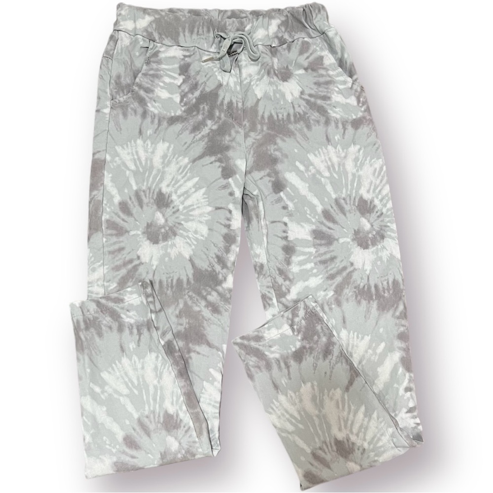 Meo Meli Lounge Pull Pants Size M/L Gray & White